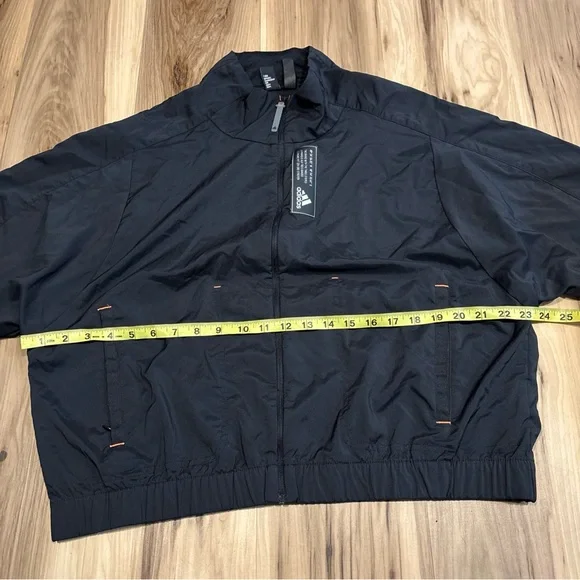 Adidas Tech Track Jacket Women's Large Black Lightweight Mesh Back - Picture 7 of 11